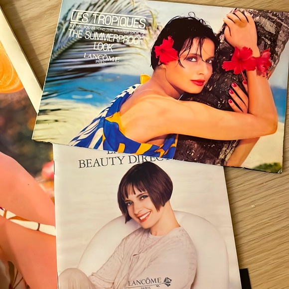 Vintage Lancôme Cosmetics Isabella Rossellini Print Ads and Gift Paper Bags - Picture 4 of 11